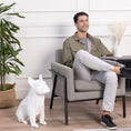 Load image into Gallery viewer, Max Black White in Modern Living Room - Max in matte white placed in a stylish living room corner.

