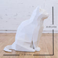 Load image into Gallery viewer, Lily White Cat Decor & Storage - Abstract Home Art
