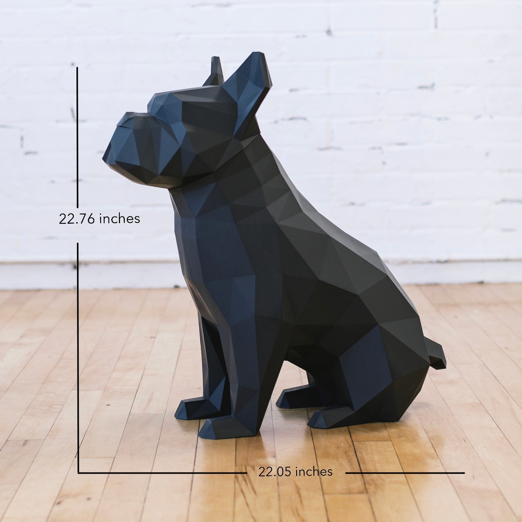 Max - The French Bulldog / Black - Abstract Home Art