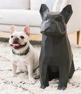 Load image into Gallery viewer, Max Black Bulldog Decor Front View - Front view of Max, the black French Bulldog-inspired decor and storage piece.
