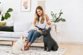 Load image into Gallery viewer, Max Black Decor in Modern Living Room - Max in matte black placed in a stylish living room corner. - Abstract Home Art
